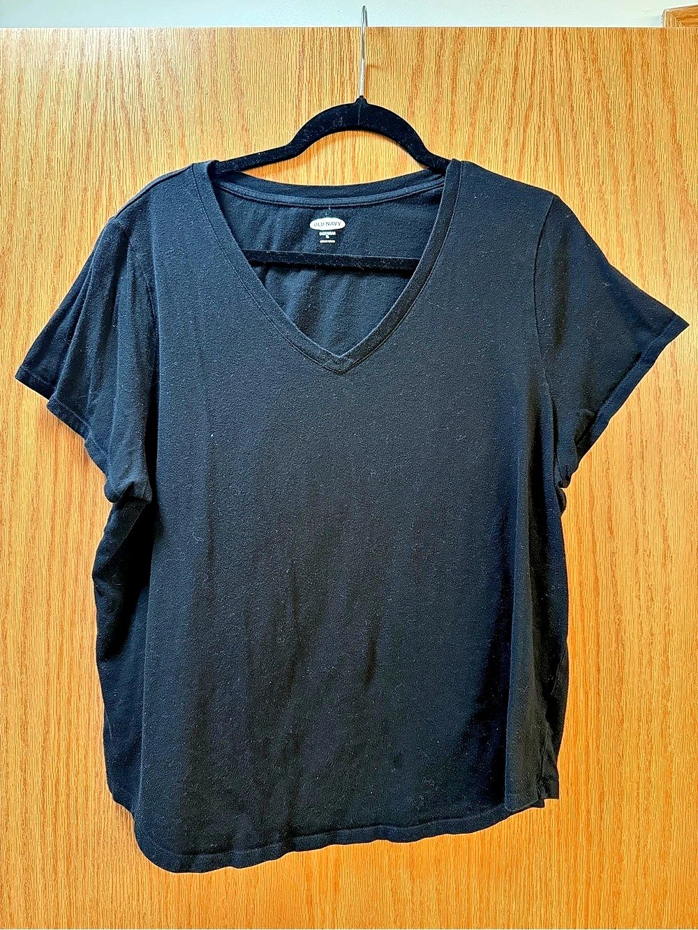 Old Navy EveryWear V-Neck T-Shirt Women's Black XL